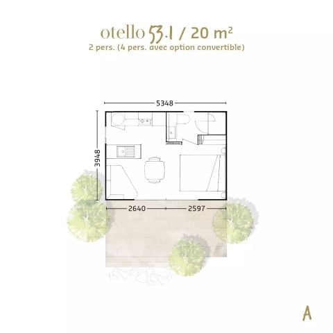 MOBILE HOME 2 people - Otello 2 Rooms 2 People Air-conditioned + TV