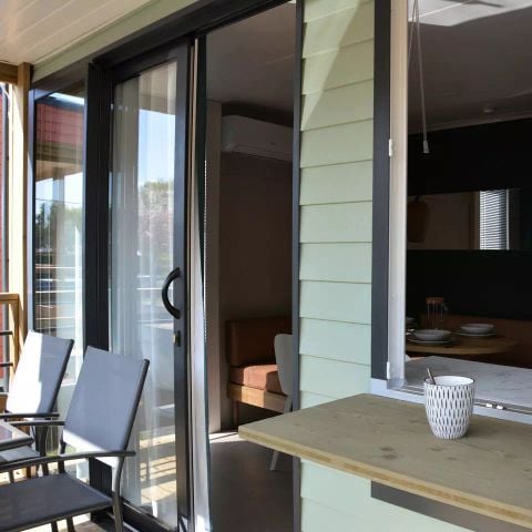 Stacaravan 4 personen - Living 3 kamers 4 personen Airconditioning + TV