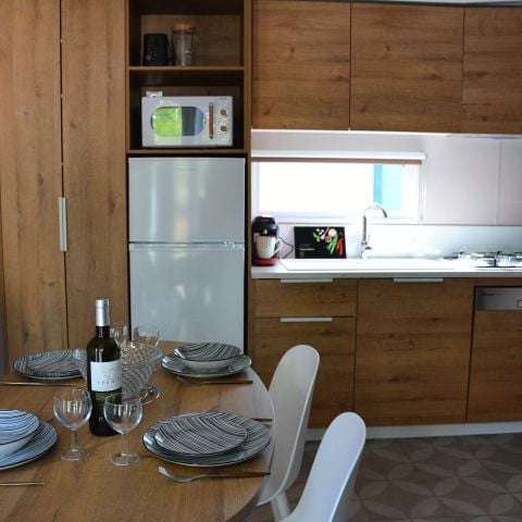 Stacaravan 4 personen - Althéa 3 Kamers 4 Personen Airconditioning + TV 2sdb