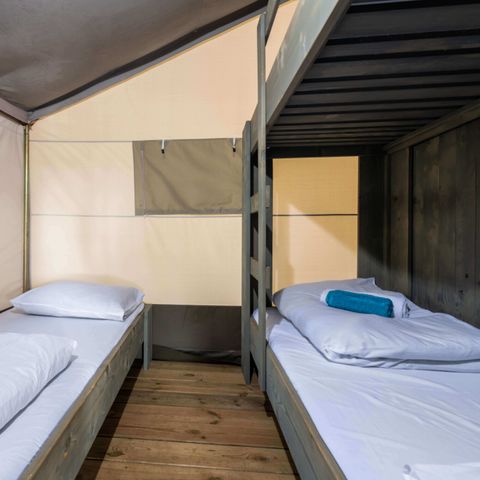 Tente en toile et en bois 5 personnes - Koversada Camping Resort - Tente Safari de luxe