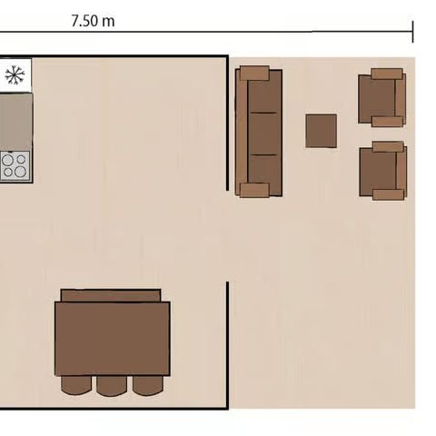 Tente en toile et en bois 5 personnes - Koversada Camping Resort - Tente Safari de luxe
