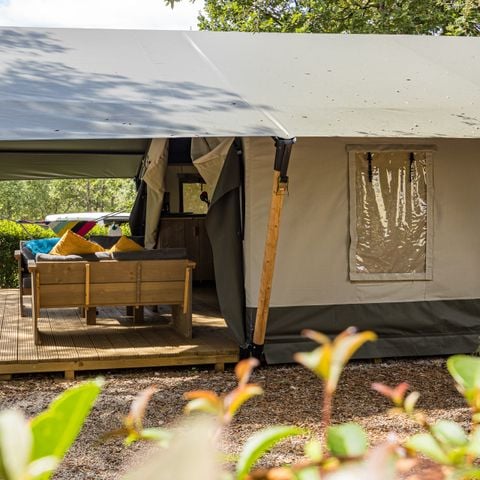 TENTE TOILE ET BOIS 5 personnes - Naturist Solaris - Tente Safari Confort