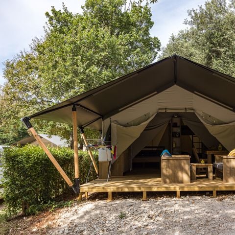TENTE TOILE ET BOIS 5 personnes - Naturist Solaris - Tente Safari Confort