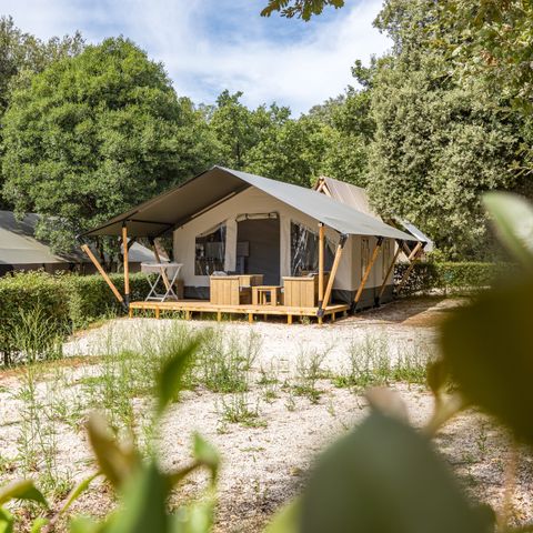 TENDA IN TELA E LEGNO 5 persone - Naturista Solaris - Tenda Safari Comfort