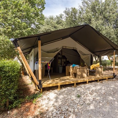 TENTE TOILE ET BOIS 5 personnes - Naturist Solaris - Tente Safari Confort
