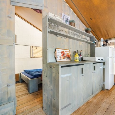 TENTE TOILE ET BOIS 5 personnes - Naturist Solaris - Tente Safari de luxe
