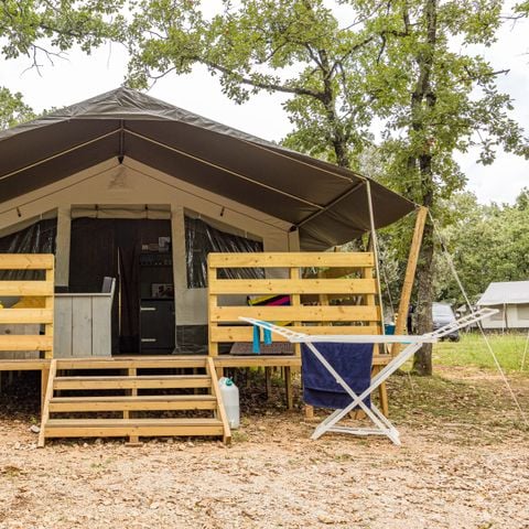 TENTE TOILE ET BOIS 5 personnes - Naturist Solaris - Tente Safari de luxe