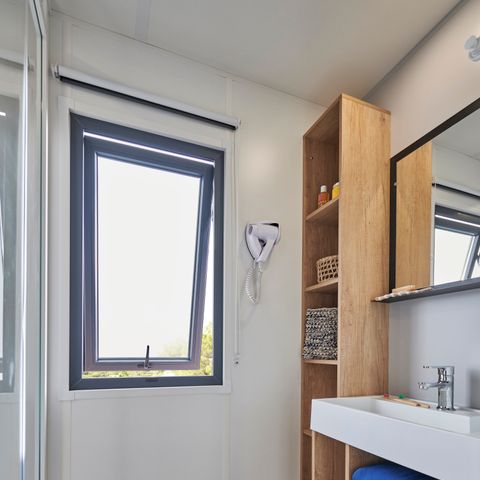 BUNGALOW 6 personnes - Prestige Trio - 3 chambres - 2 salles de bains - 2 WC - CLIM - TV + Lave vaisselle