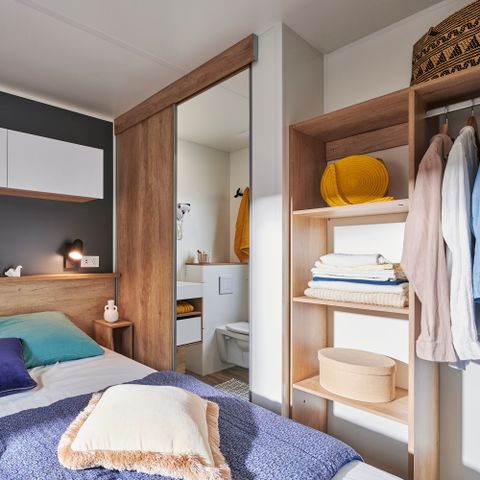 BUNGALOW 6 personnes - Prestige Trio - 3 chambres - 2 salles de bains - 2 WC - CLIM - TV + Lave vaisselle