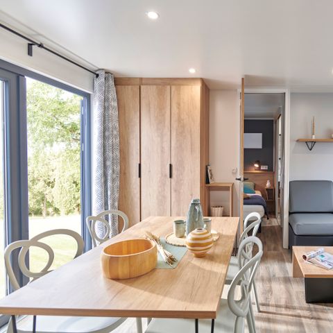 Mobile home 6 persons - Prestige Trio - 3 bedrooms - 2 bathrooms - 2 WC - CLIM - TV + Dishwasher