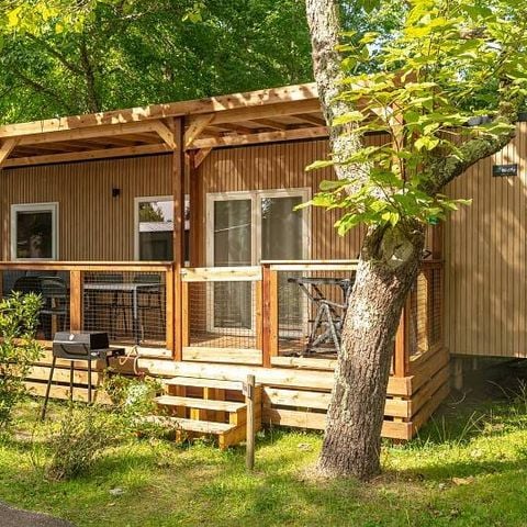 Mobilheim 6 Personen - Mobilheim | Premium | 3 Zi. | 6 Pers. | Erhöhte Terrasse | 1 Bad | Klima.