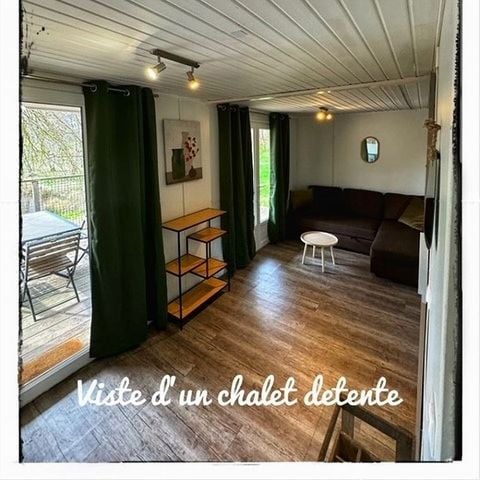 CHALET 4 personnes - Détente 2Ch. 4 / 6 pers (2 personnes supplémentaires possible contacter le camping)