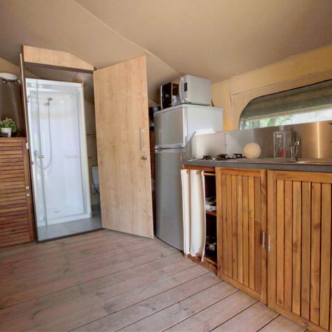 Canvas and wooden tent 5 persons - Lodge 2ch 5p