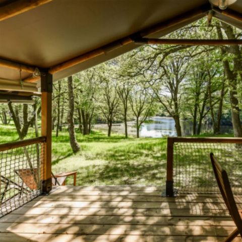 Canvas and wooden tent 5 persons - Lodge 2ch 5p