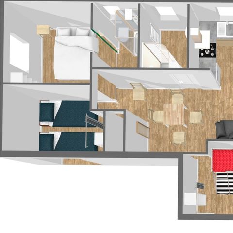 Chalet 7 persons - Tribu 3ch - 7/9 pers (2 extra people possible contact the campsite)