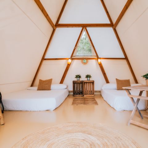 CANVAS AND WOOD TENT 4 people - OASIS TENT