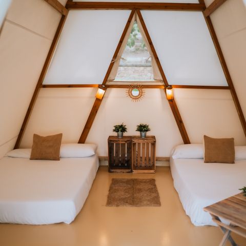 Tente en toile et en bois 4 personnes - OASIS TENT