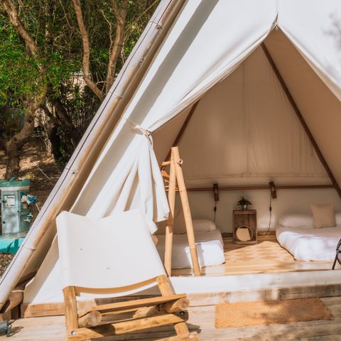 Tente en toile et en bois 4 personnes - SIROA TENT