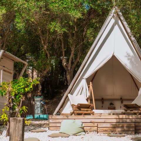 Tente en toile et en bois 4 personnes - SIROA TENT