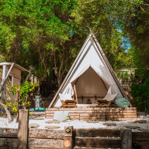 Tente en toile et en bois 4 personnes - SIROA TENT