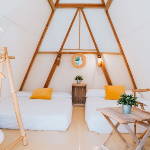 Tente en toile et en bois 4 personnes - BRUMA TENT