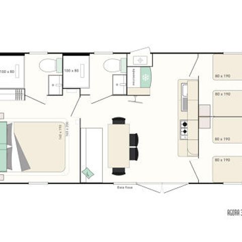 MOBILHOME 6 personnes - Casa Agoda