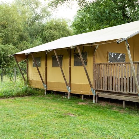 Canvas and wooden tent 6 persons - Lodge tent