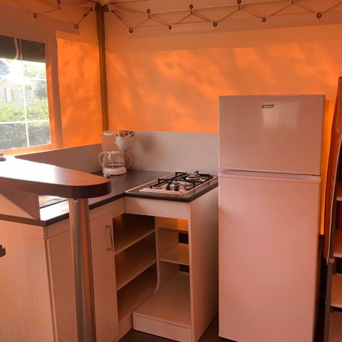 Glamping tent 4 persons - 2-bedroom canvas bungalow
