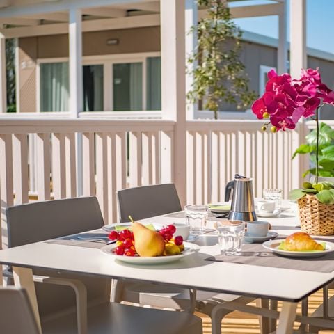 Stacaravan 4 personen - Lodge Deluxe - Huisdieren toegestaan