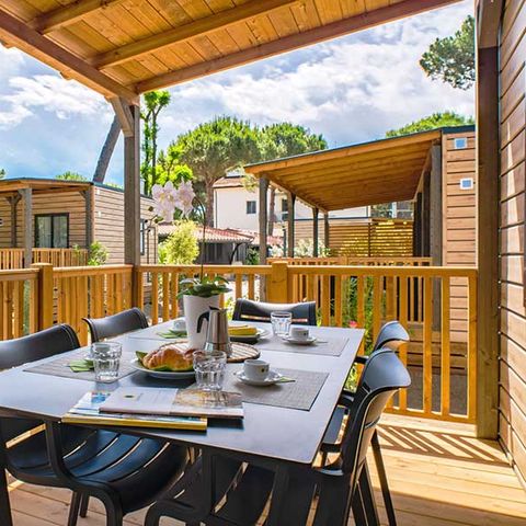 Stacaravan 4 personen - Lodge Deluxe Huisdieren toegestaan