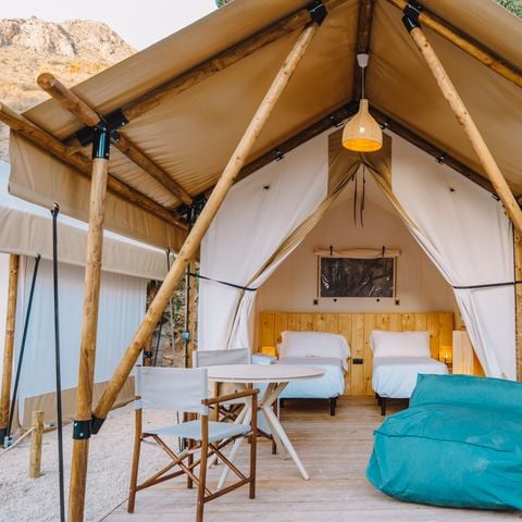 Canvas and wooden tent 2 persons - SAFARI ARENA 2