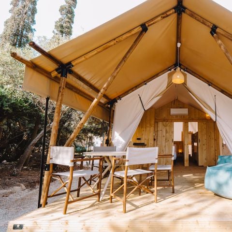 Canvas and wooden tent 5 persons - SAFARI ARENA 5