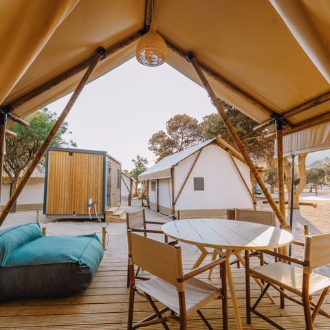 Canvas and wooden tent 5 persons - SAFARI ARENA 5