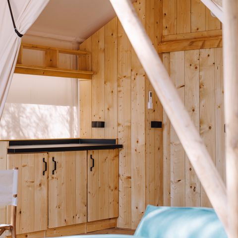 Canvas and wooden tent 5 persons - SAFARI ARENA 5
