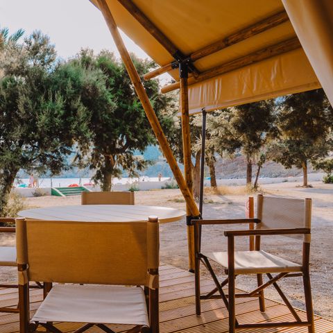 Canvas and wooden tent 5 persons - ARENA SAFARI 5 SEA VIEW