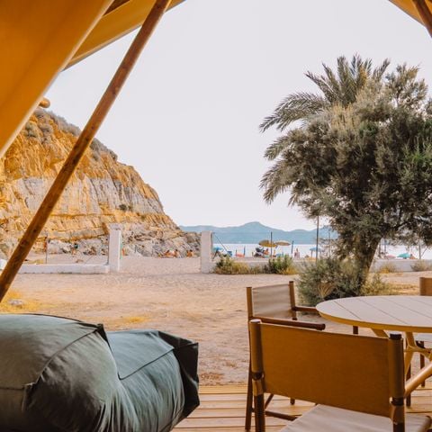 Canvas and wooden tent 5 persons - ARENA SAFARI 5 SEA VIEW