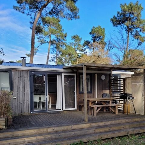 Mobilheim 6 personen - 3 Schlafzimmer mit Klimaanlage/LV(Immobilhome) Armbänder Schwimmbad inklusive Campingplatz 5*.