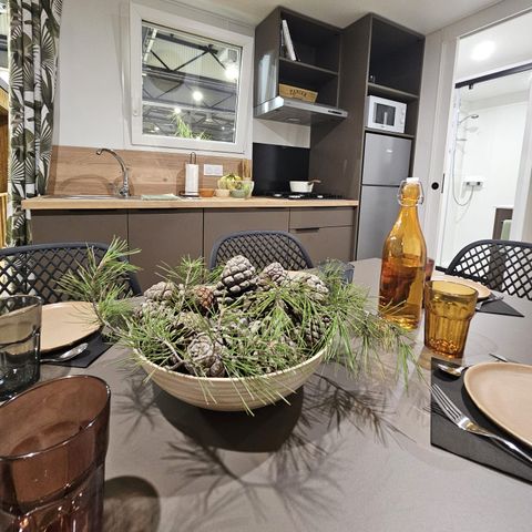 CASA MOBILE 4 persone - Mobilhome premium AVEC VUE e climatizzazione 2 camere 4 persone