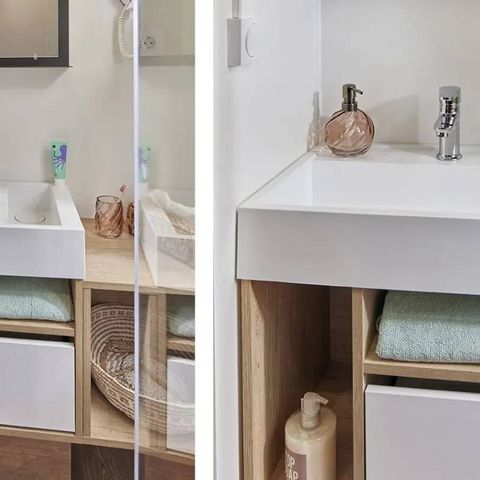 Stacaravan 4 personen - Stacaravan 2 slaapkamers 2 badkamers - Lescar MH D024