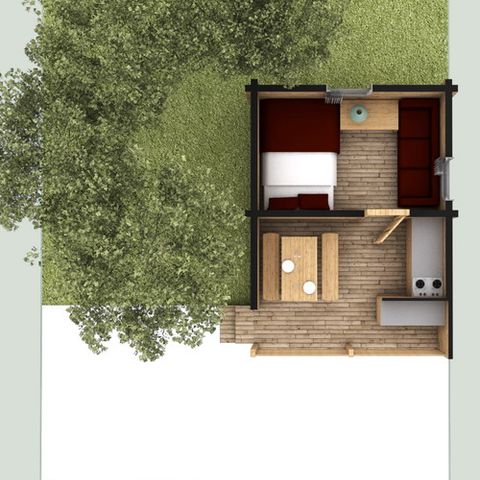 CHALET 3 persone - Capanna di legno