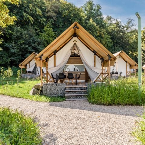 TENTE TOILE ET BOIS 6 personnes - Tente safari 4-6 personnes