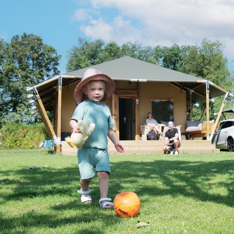 TENTE TOILE ET BOIS 6 personnes - Tente Safari de luxe