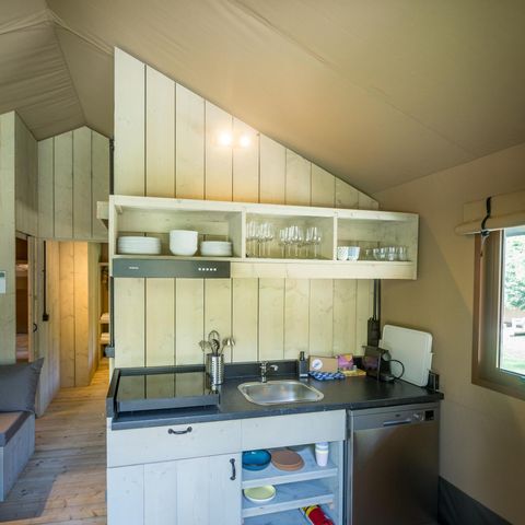 TENDA IN TELA E LEGNO 5 persone - Tenda Glamping per famiglie