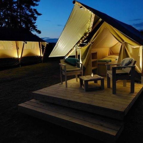 TIENDA DE LONA Y MADERA 2 personas - Tienda de campaña Glamping XS - IEPER