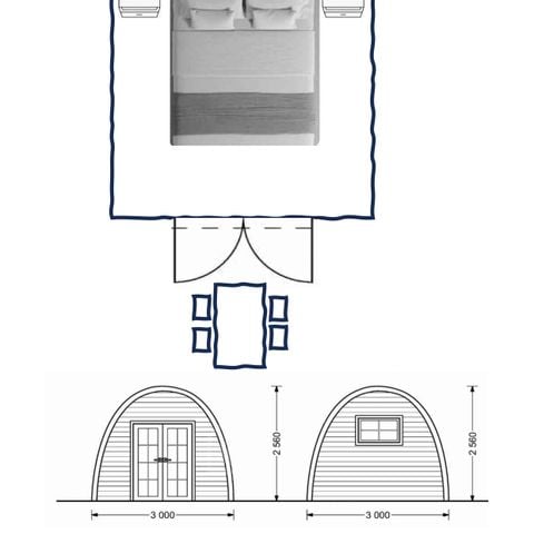 Tiny House 2 personen - Ongebruikelijke POD ( 1 of 2 personen )