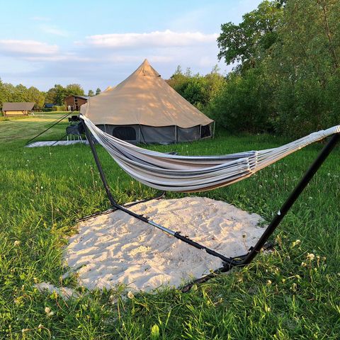 Canvas and wooden tent 2 persons - Safari tent 2-bed