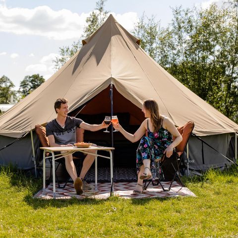 Canvas and wooden tent 4 persons - Glamping Belltent 2/4-bed