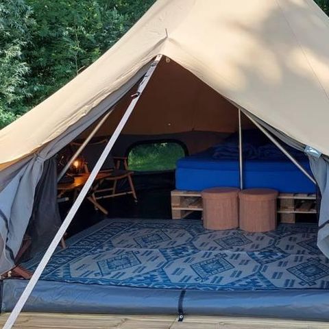 Canvas and wooden tent 2 persons - Luxury bell tent 2-person