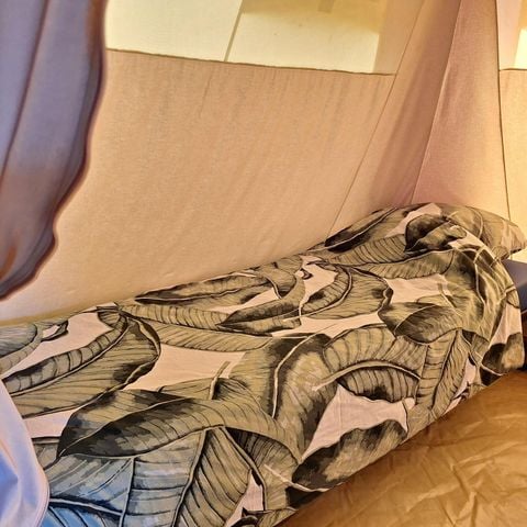 TENTE TOILE ET BOIS 6 personnes - Tente safari, 6 personnes