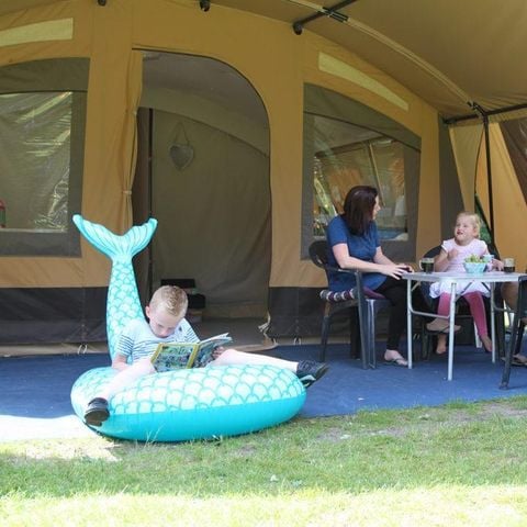 TENTE TOILE ET BOIS 6 personnes - Tente safari, 6 personnes